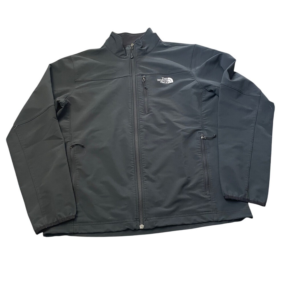 The North Face Mens Apex Bionic Softshell Jacket Black Full Zip Large